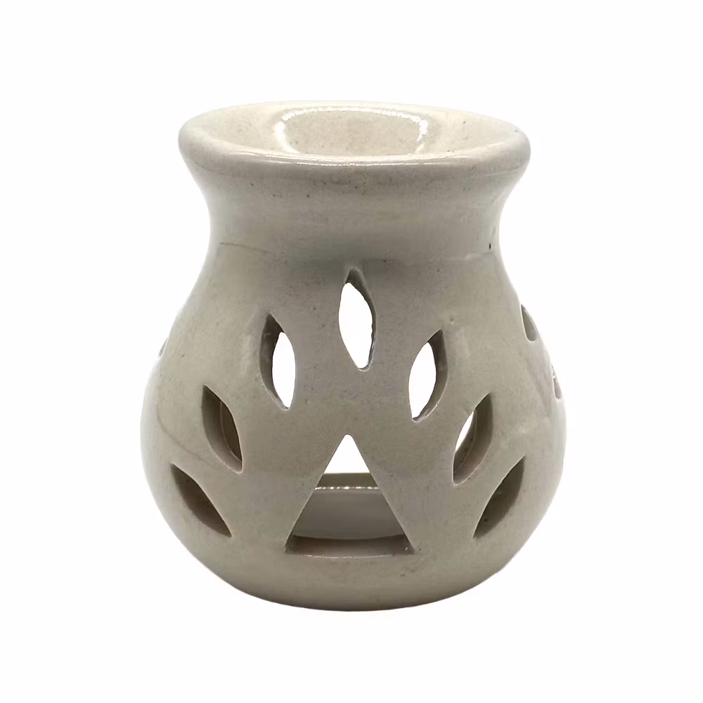 Udskårne mønstre, Beige, Aromalampe