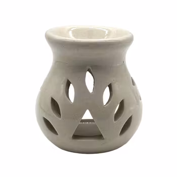 Udskårne mønstre, Beige, Aromalampe