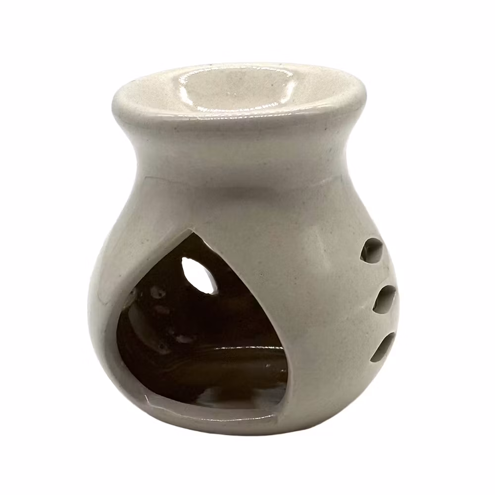 Udskårne mønstre, Beige, Aromalampe