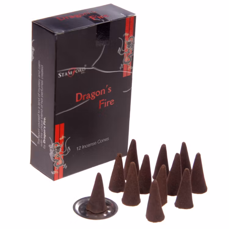 Dragons Fire, røgelseskegler, Stamford Black