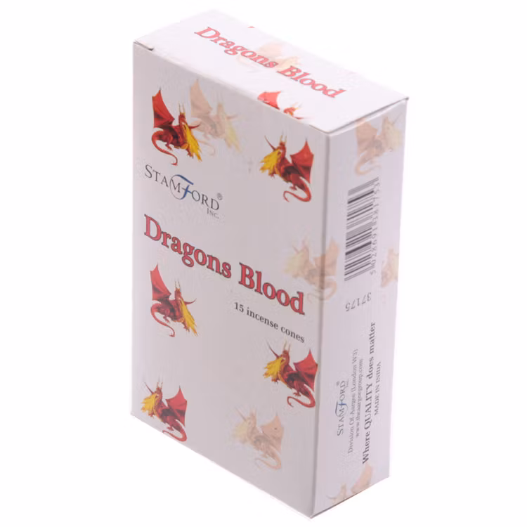 Drageblod, røgelseskoner, Stamford