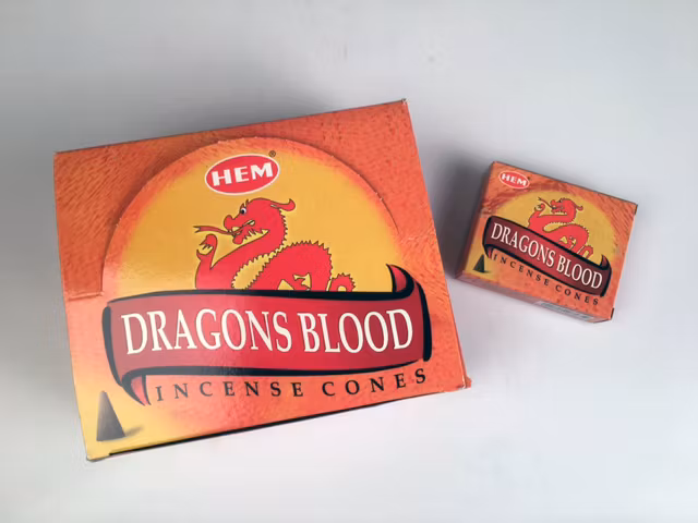 Dragons Blood, Drakblod røgelseskegler, HEM