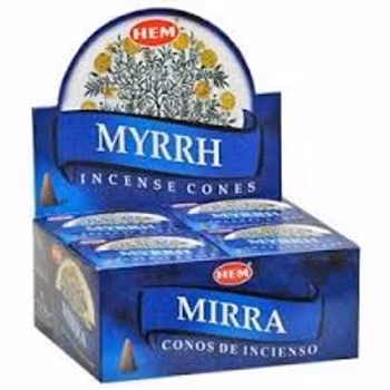 Myrrha, Myrra røgelseskegler, HEM