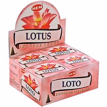 Lotus, røgelseskegler, HEM