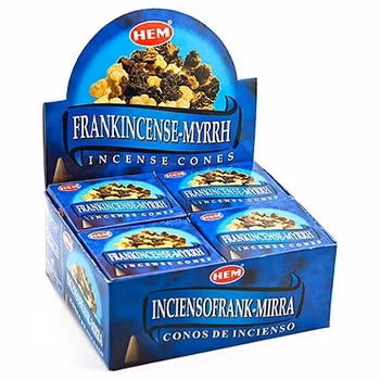 Frankincense Myrrh, røgelseskegler, HEM