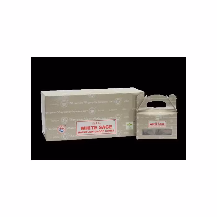 White Sage Backflow Røgelse, Satya