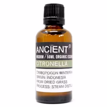 Citronella Økologisk, Eterisk Olie 50ml, Ancient Wisdom