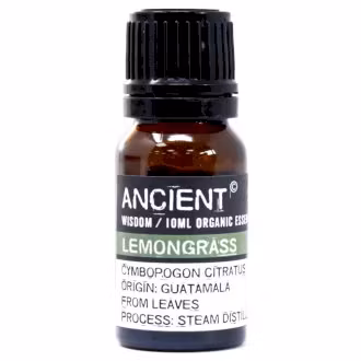 Citrongræs Økologisk, Lemongrass, Eterisk Olie 10ml, Ancient Wisdom