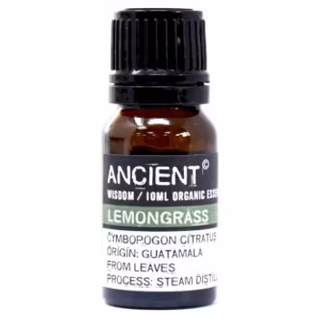Citrongræs Økologisk, Lemongrass, Eterisk Olie 10ml, Ancient Wisdom