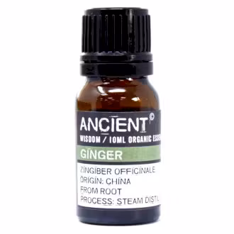Ingefær Økologisk, Ginger, Eterisk Olie 10ml, Ancient Wisdom