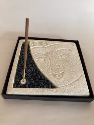 Buddha ansigt, røgelseholder