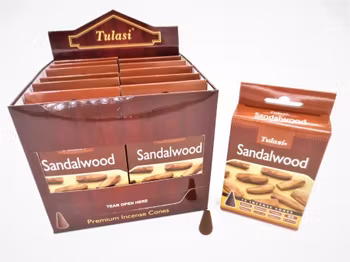 Sandalwood, røgelseskoner, Tulasi