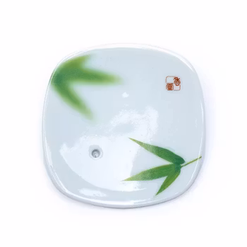 Japansk røgelseholder i bambus keramik, røgelseholder