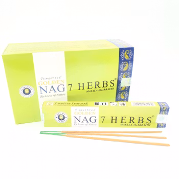 7 Herbs, Røgelse, Golden Nag