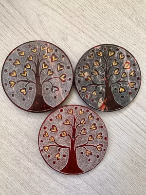 Livets træ, Rødt hjerte, røgelsesholder, Talgsten