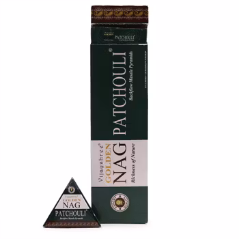 Patchouli, Backflow røgelsekoner, Golden Nag