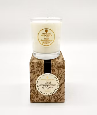Guld, Frankincense & Myrra, Duftlys 20t, Amphora Aromatic