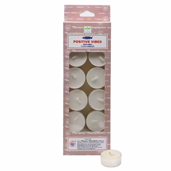 Positive vibes, 12-pak Fyrfadslyset, Satya