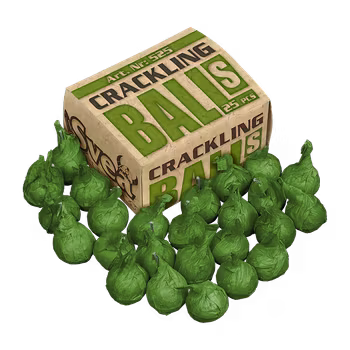 Crackling balls