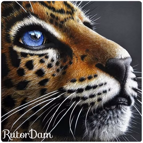 Tiger 4, 40x40 cm