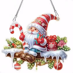 Vägghänge / vindspel / fönsterspel, Nisse & Polkagrisen