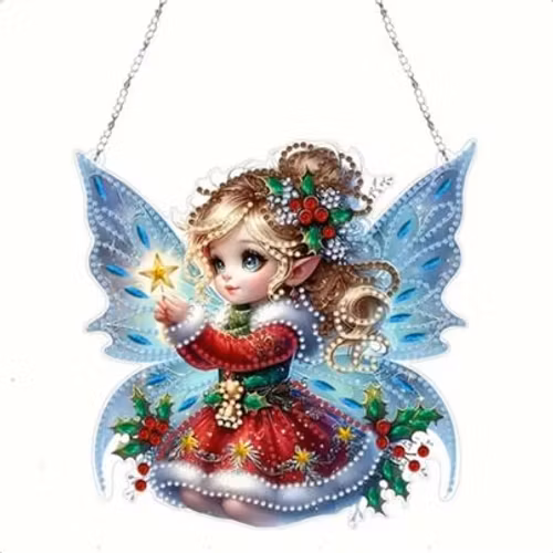 Vägghänge / vindspel / fönsterspel, Julängel