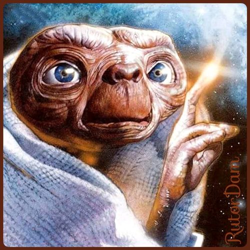 E.T. 40x40 cm