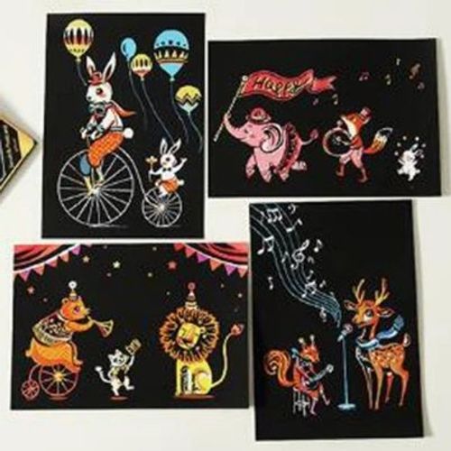 Scratch-art, vykort: Talangjakt