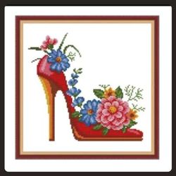 Korsstygn, Fashion Heels Red