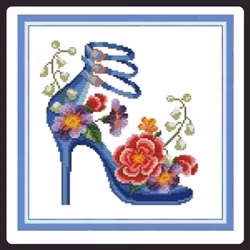 Korsstygn, Fashion Heels Blue