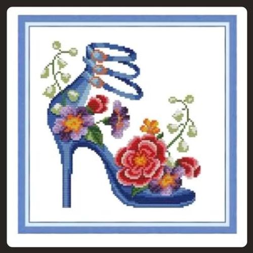 Korsstygn, Fashion Heels Blue
