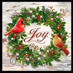 Julkrans Joy, 50x50 cm