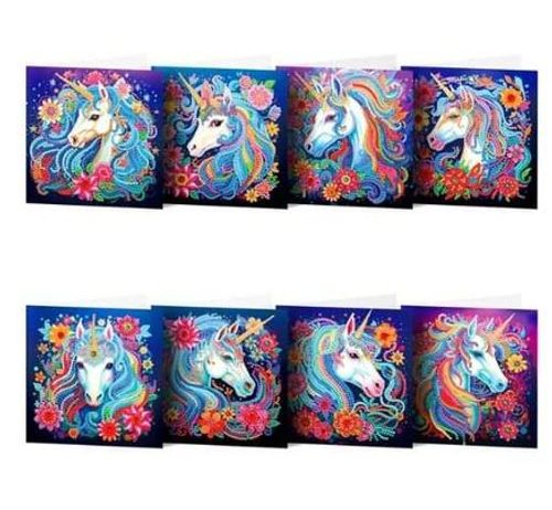 Kort Enhörningar 8-pack