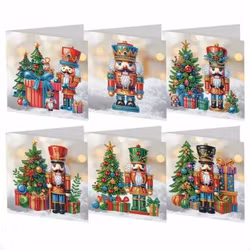 Julkort 6-pack, Nötknäppare
