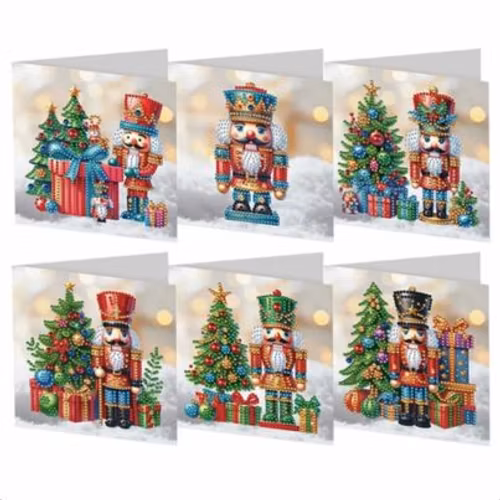 Julkort 6-pack, Nötknäppare