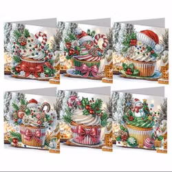 Julkort 6-pack, Christmas Cupcakes