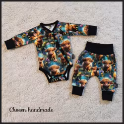 Set Body med knäppning & Byxa, Sweet Highlanders