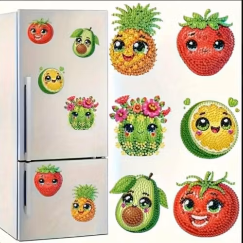 Magneter, 6-pack Frukt & Grönt