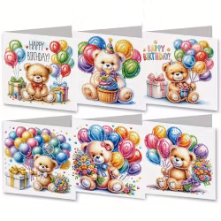 Grattiskort, Björnar & Ballonger 6-pack