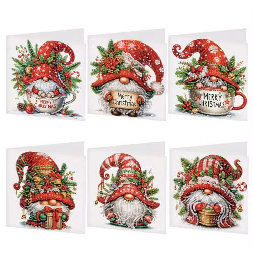 Julkort 6-pack, Nissar A