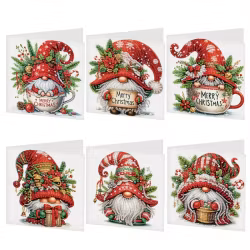 Julkort 6-pack, Nissar A