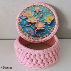 Korg, Blomster 1, Rosa