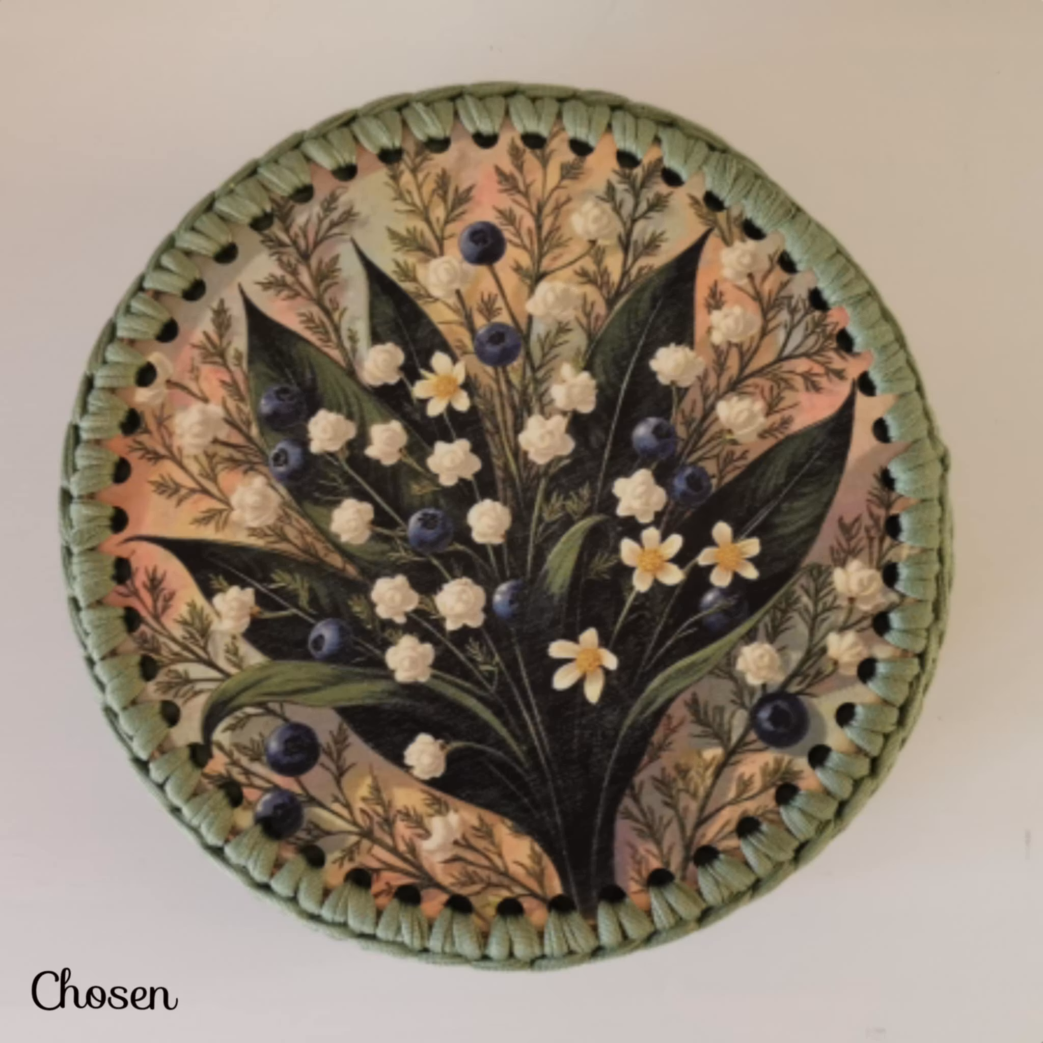 Korg, Liljekonvalj & Blåbär, bambugrön