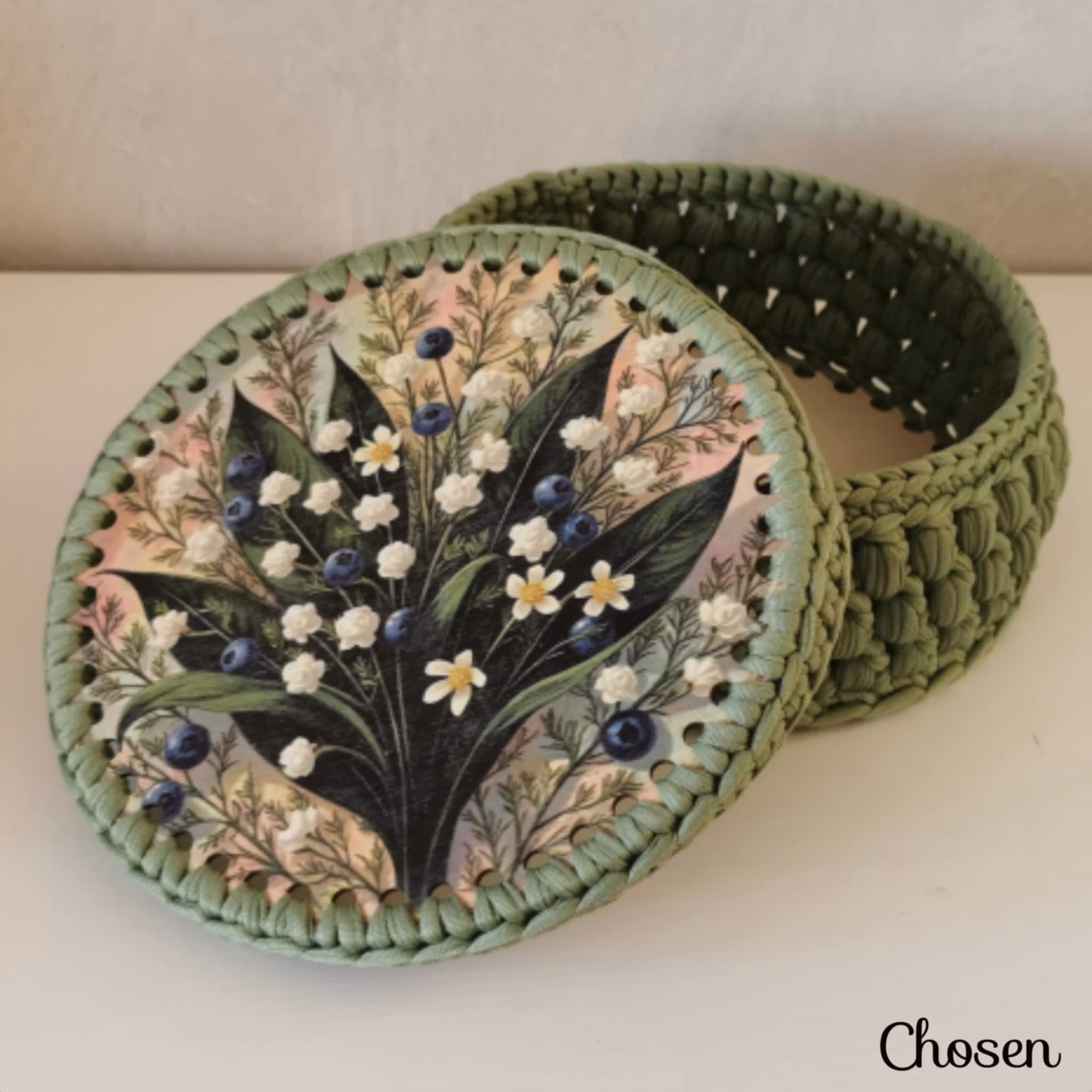 Korg, Liljekonvalj & Blåbär, bambugrön