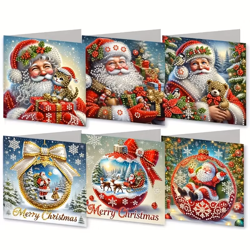 Julkort 6-pack, Tomtar B