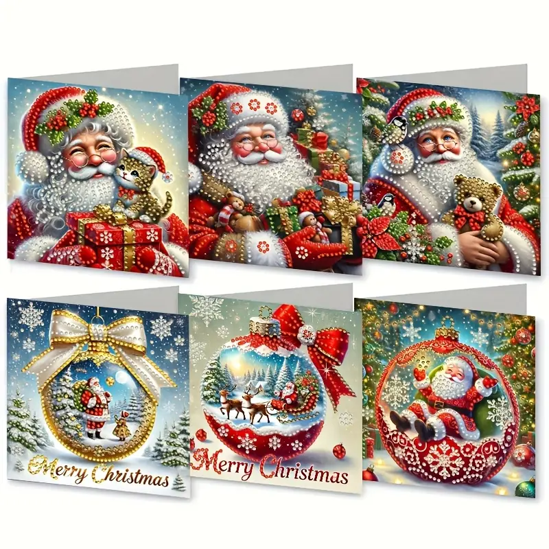 Julkort 6-pack, Tomtar B
