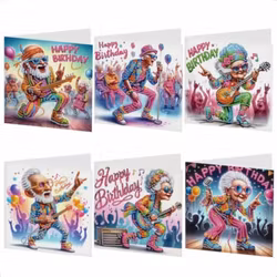 Grattiskort 6-pack, Rock n Roll