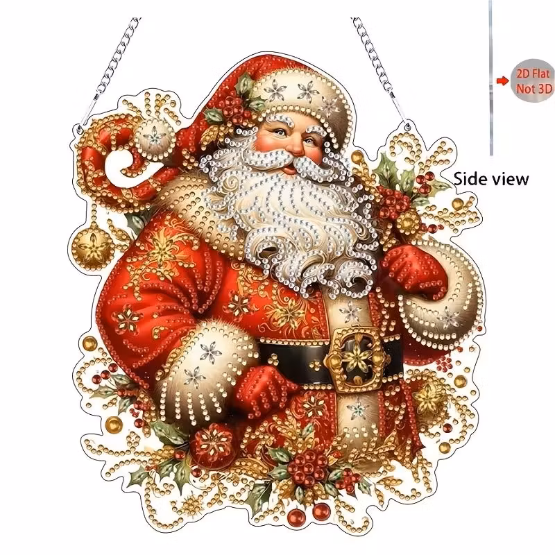 Vägghänge / vindspel / fönsterspel, Jultomte