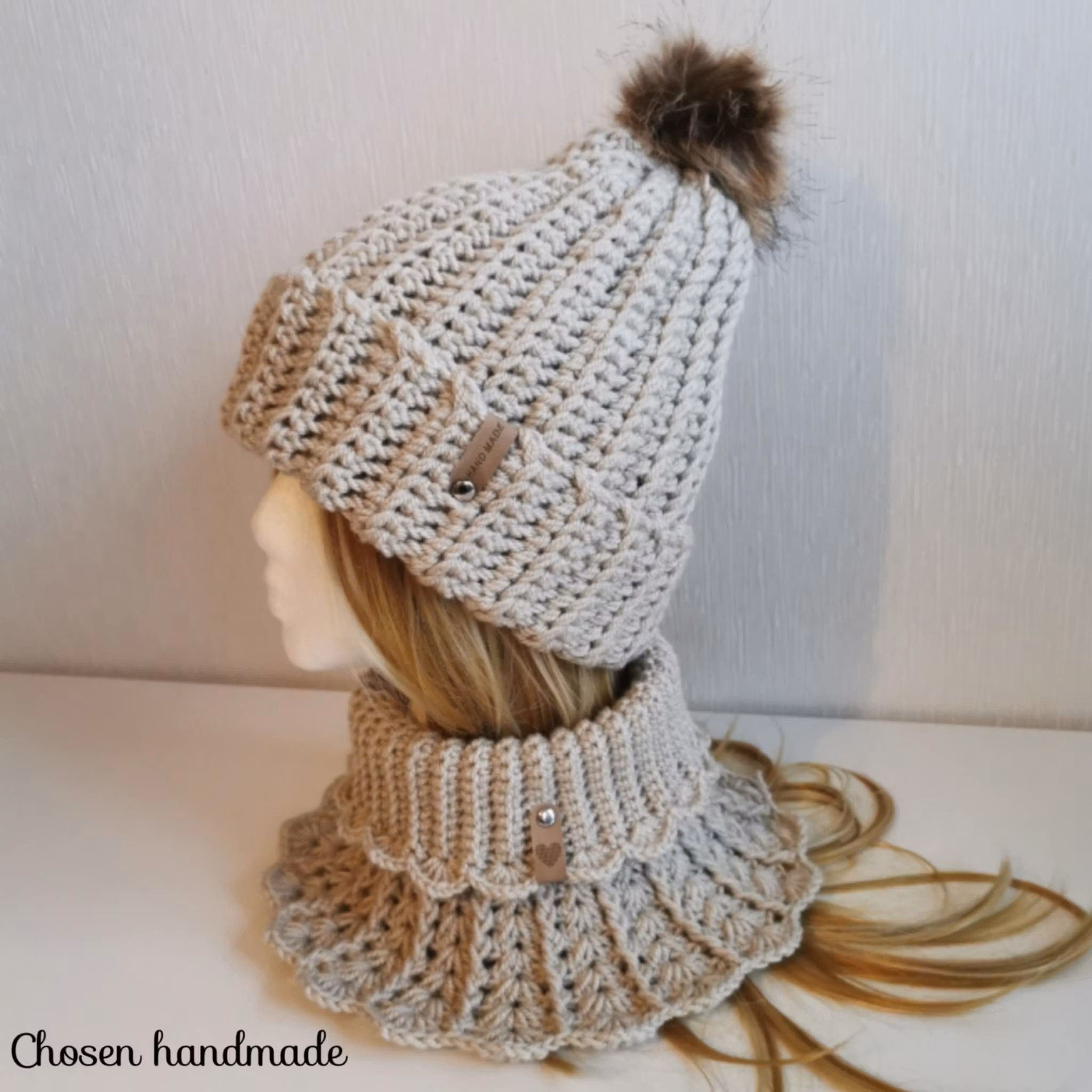 Valentine Halskrage, Beige