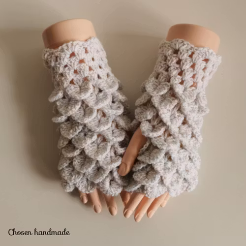 Drakfjäll Torgvantar, Vit regnbågsglitter